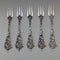1948 Made in Sweden 830 Silver Angel Decoration Desert Fork x5 GEWE